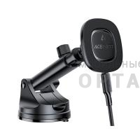 Держатель автомобильный ACEFAST D47, для смартфона, беспроводная зарядка, 15W, пластик, торпедо, цвет: чёрный (1/96)