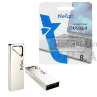 Флешка USB 8GB  Netac U275 серебро