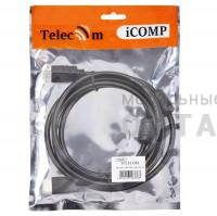 Кабель HDMI-19M --- HDMI-19M ver 2.0+3D/Ethernet,2 фильтра 3m Telecom <TCG200F-3M> (1/50)