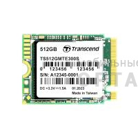 Жесткий диск SSD Transcend  512GB  MTE300S, PCIe 3.0 x4, R/W - 2000/1100 MB/s, (M.2), 2280, 3D TLC NAND