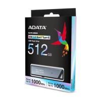 Флешка USB 512 Гб ADATA UE800, USB Type-C 3.2, пластик, R/W - 1000/950 MB/s, серебристый