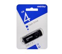 Флешка USB 4Gb SmartBuy Twist, металл, черный
