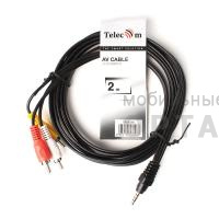 Кабель соединительный TELECOM 3xRCA (M) / 3xRCA (M), 2 м. (1/200)